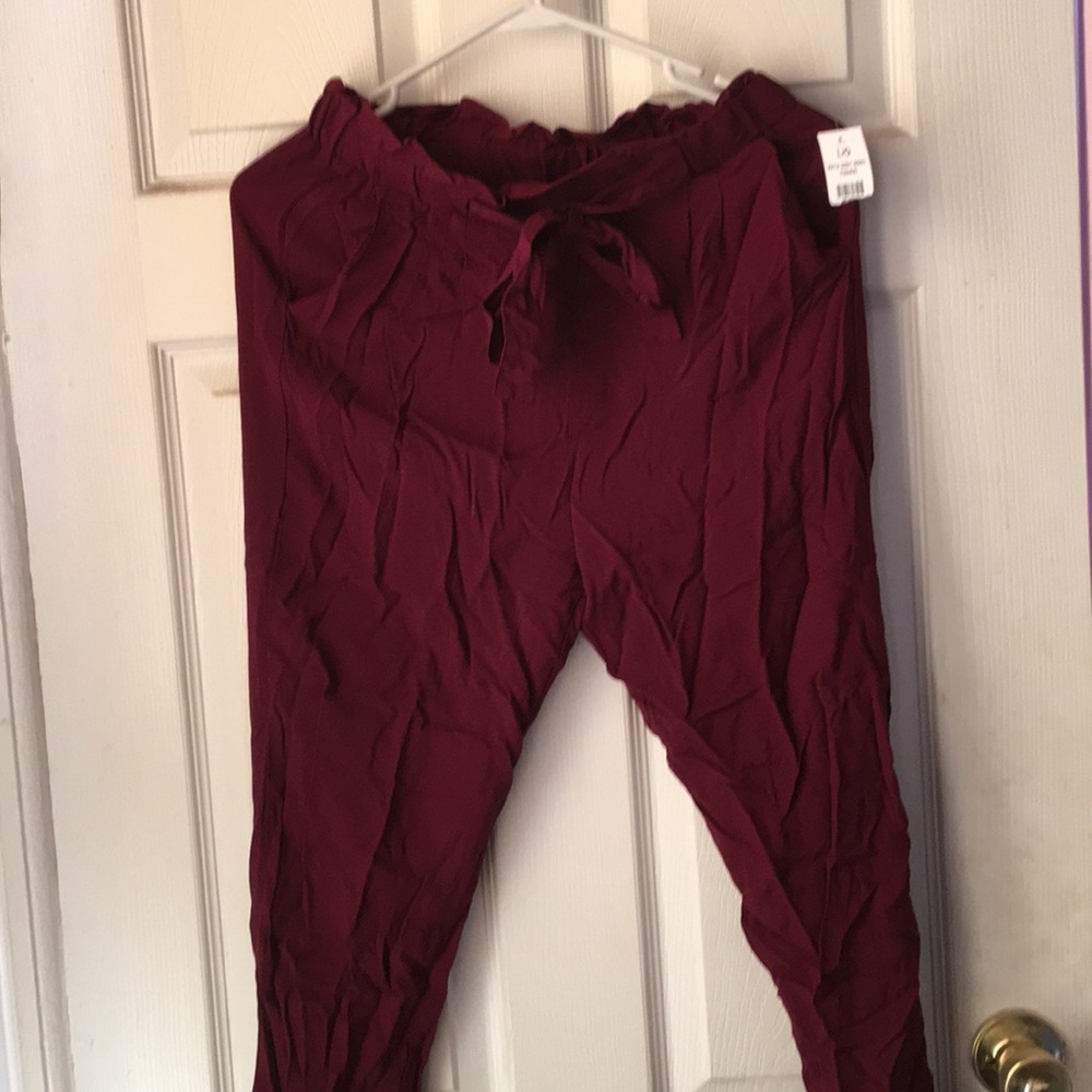 Burgundy pants